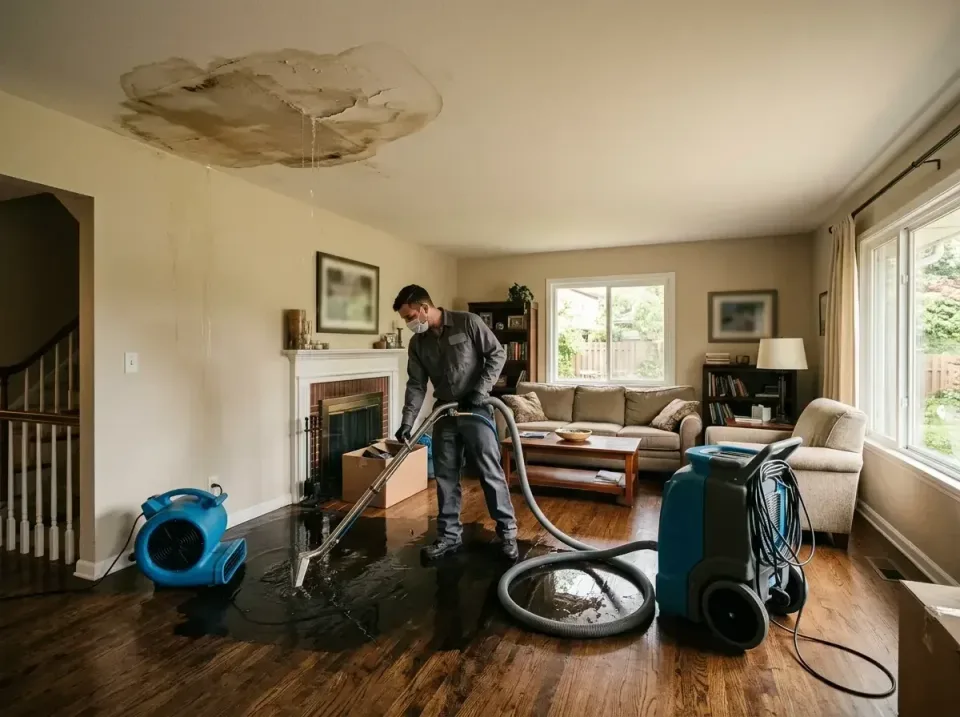 attic-pipe-burst-ceiling-drip-008 — frequently asked questions, Water Damage Restoration & Carpet Care in Geneva, IL